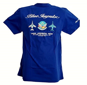 book@ year Tour [ this season minute new arrival ] blue Impulse *Air-Show* T-shirt official color. royal blue size selection .. S~XL