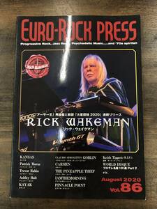 『EURO-ROCK PRESS ユーロ・ロック・プレス Vol.86』プログレ　リック・ウェイクマン　カンサス　パトリック・モラーツ