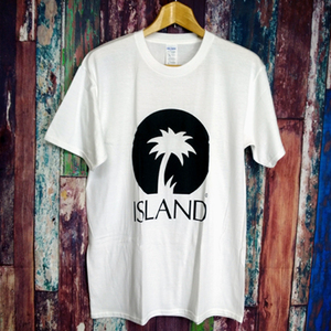 送込　ISLAND Records　JAMAICA　半袖Tシャツ　白XLサイズ 