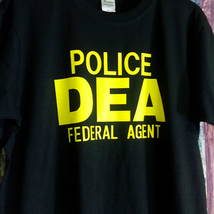 送込　DEA アメリカ麻薬取締局　半袖Tシャツ　黒　Lサイズ_画像1