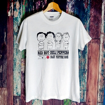 送込　Red Hot Chili Peppers＆SNOOPY　半袖Tシャツ　白　Mサイズ _画像2
