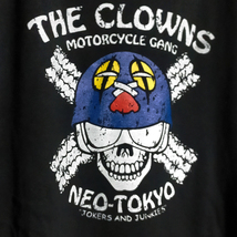 送込　AKIRA THE CLOWNS NEO TOKYO Motorcycle gang 半袖Tシャツ　黒色　Mサイズ_画像1