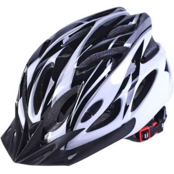 新品未使用超軽量 自転車用ヘルメット 男性 女性 学生 頭のサイズ 56-61CM 色 :ブラック×ホワイト