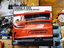 ポルシェ　ポップアートフレーム(911 GT3 LAVA ORANGE) ■ アメリカン雑貨 アメリカ雑貨 パネル ポスター_画像1