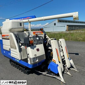 【決算セール】 滋賀 イセキ 2条刈 HVG218G-ZKWC コンバイン 18馬力 407時間 グレンタンク ズームオーガ パワステ 刈取スライド 自動こぎ深