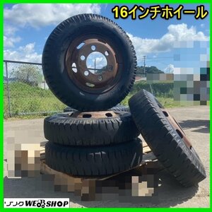 宮城 白石蔵王店 16インチ ホイール 7.00-16 トラック 10PRY タイヤ 夏用 6穴 中型車 10プライ 220mm ホイル付 東北 中古品