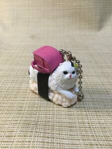  цепочка для ключей кошка .. ранец брелок для ключа мяч цепь эмблема фигурка кошка, суши 