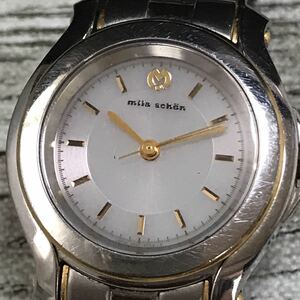 927-0195 稼働品 エコドライブ CITIZEN シチズン mila schon ミラショーン A930-H21823 レディース腕時計 金属ベルト 