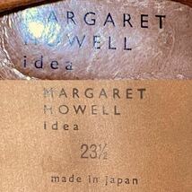 MARGARET HOWELL idea マーガレット・ハウエル アイデア　ロングブーツ レザー　23.5cm ブラウン　＊CD_画像10