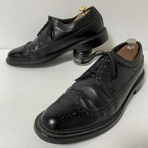 【USA製 80-90s ヴィンテージ】 Executive Imperials エグゼクティブインペリアル　ロングウイングチップ 10B 27.5〜28cm ブラック　＊AE