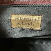 ヴィンテージ Valentino Orlandi ヴァレンティノオルランディ　2way ショルダーバッグ　ハンドバッグ　ボストン　ボルドー　＊53_画像7