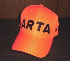 ARTA AUTOBACS RACING TEAM AGURI オートバックス チーム アグリ キャップ 帽子 オレンジ 総刺繍ロゴ 未使用品/スーパーGTF3インディ