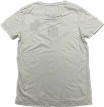 Abercrombie&Fitch ☆ インディアン デザイン プリント 半袖 Tシャツ ホワイト 白 タイト マッスル M アメカジ バイカー アバクロ■S2363_画像4