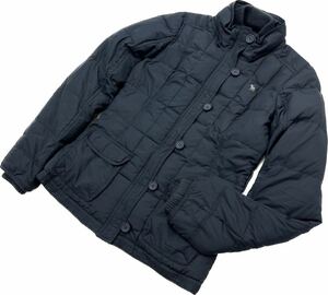 Abercrombie&Fitch ☆ 秋冬 スタイリッシュ ダウンジャケット ネイビー レディース M相当 大人カジュアル デイリーユース アバクロ■S2331