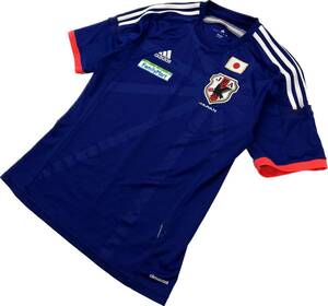 adidas ☆ 日本代表 レプリカ ユニフォーム Tシャツ ジャパンブルー 青 L サッカー トレーニング ファミマ スポンサー アディダス■FB47