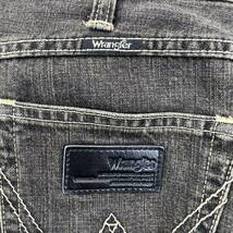 Wrangler ☆ W04633 デニムパンツ ストレート ジーンズ ダークリンス W32 アメカジ ストリート バイカー 古着 通年 ラングラー■Ja6432_画像8