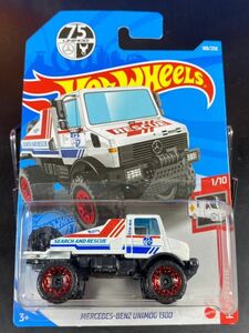 ホットウィール HOTWHEELS MERCEDES BENZ UNIMOG 1300 メルセデス ベンツ ウニモグ 白 75