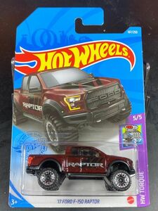 ホットウィール HOTWHEELS 17 FORD F-150 RAPTOR フォード ラプター 濃い赤