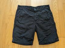 【中古】SAVE KHAKI UNITED TWILL SHORT ブラック サイズ32 COTTON100% MADE IN USA_画像1