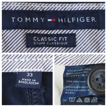 ☆送料無料☆ TOMMY HILFIGER トミーヒルフィガー 古着 クラシックフィット ショートパンツ メンズ 33 ネイビー ボトムス 中古 即決_画像7