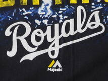 ☆送料無料☆ Majestic USA直輸入 古着 半袖 MLB メジャーリーグ Kansas City Royals カンザスシティ・ロイヤルズ Tシャツ メンズ 2XL 中古_画像5