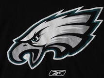 ☆送料無料☆ Reebok リーボック USA直輸入 古着 半袖 PHILADELPHIA EAGLES フィラデルフィア・イーグルス Tシャツ メンズ L ブラック 中古_画像4