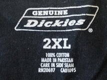 ☆送料無料☆ GENUINE Dickies ジェニュイン ディッキーズ USA直輸入 古着 長袖 無地 胸ポケット付き Tシャツ メンズ 2XL ブラック 中古_画像8