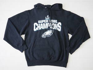 ☆送料無料☆ PORT＆COMPANY USA直輸入 古着 NFL PHILADELPHIA EAGLES フィラデルフィア・イーグルス プルオーバー パーカー メンズ S 中古