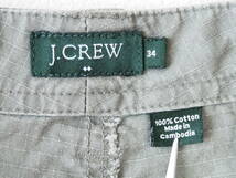 ☆送料無料☆ J.CREW ジェイクルー USA直輸入 古着 カーゴ ショートパンツ メンズ 34 グリーングレー ボトムス 中古 即決_画像7