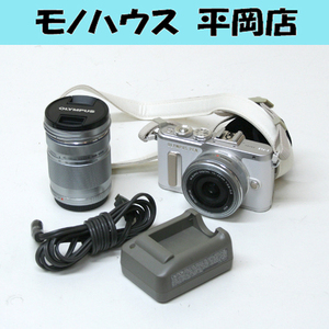 使用少な目 シャッター約200回 OLYMPUS ミラーレス一眼 PEN E-PL8 ダブルズームキット 14-24mm/40-150mm 1605万画素 充電器付 オリンパス