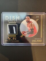 【激レア】ユニフォーム 5枚限定 2019-20PANINI NOIR Basketball DAMIAN LILLARD / デイミアン リラード NBAトレーディングカード_画像1