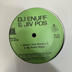■■■■ HIPHOP,R&B DJ ENUFF & JIV POS シングル レコード 中古品