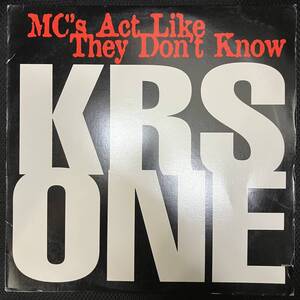 ■■■■ HIPHOP,R&B KRS ONE - MC'S ACT LIKE THEY DON'T KNOW INST,シングル レコード 中古品