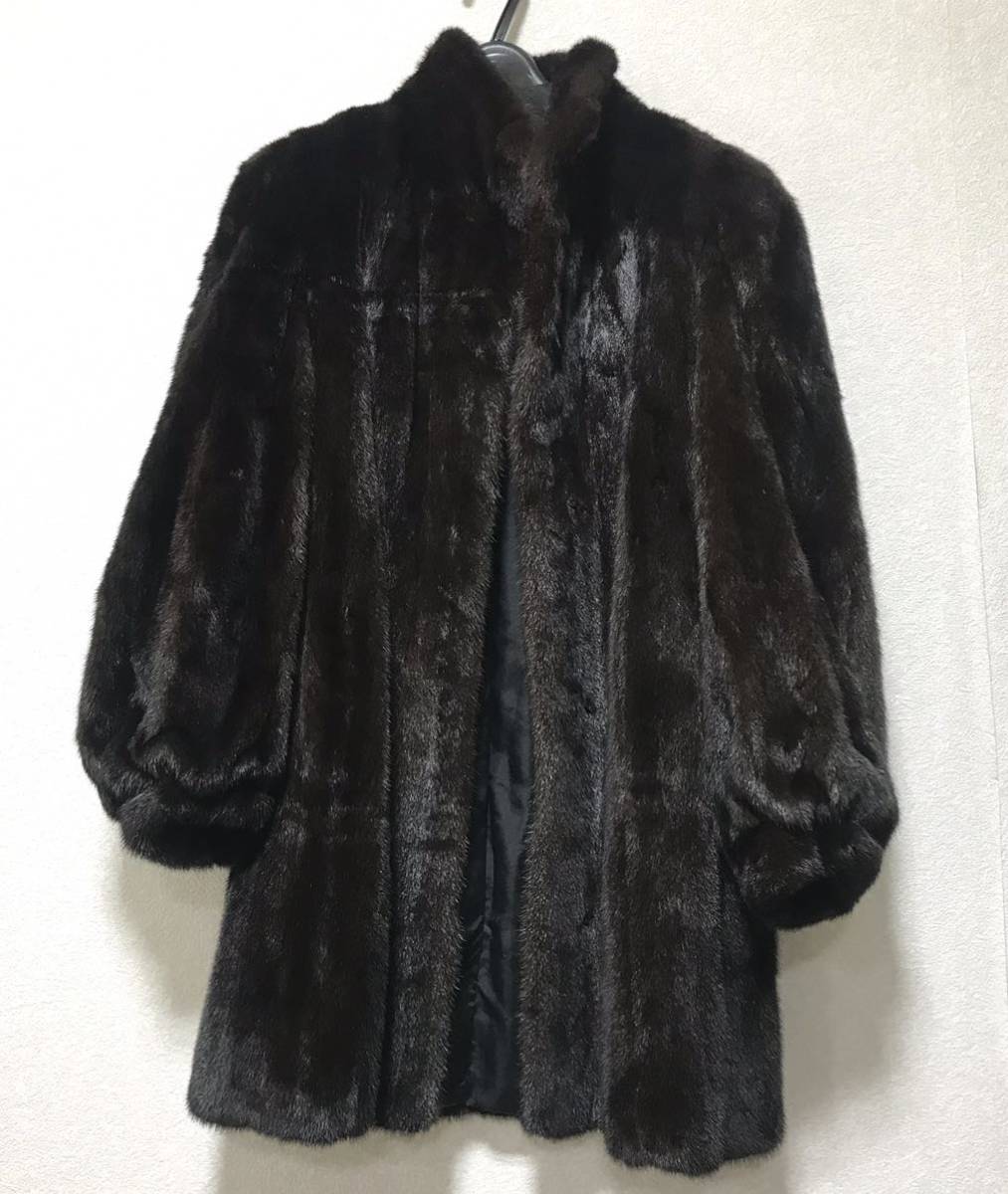 2023年最新】Yahoo!オークション -ブラックグラマ ミンクコートの中古