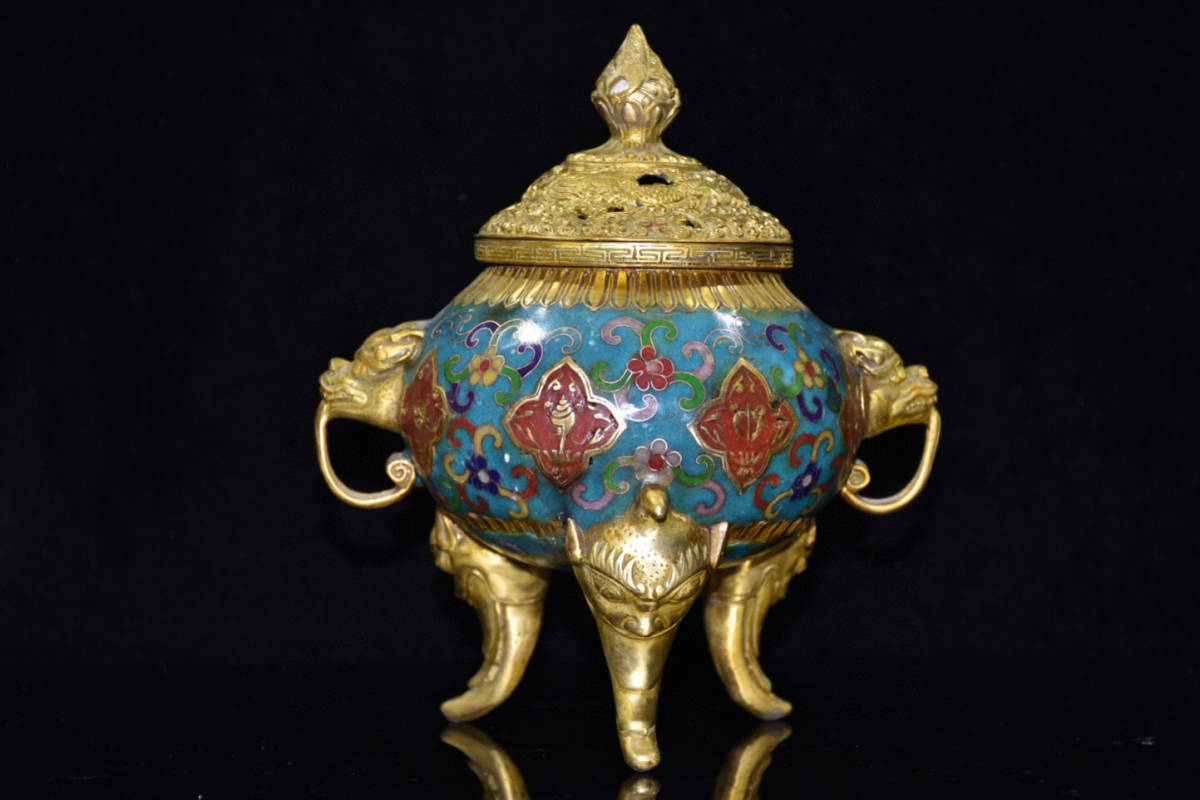 年最新ヤフオク! 景泰藍 香炉の中古品・新品・未使用品一覧
