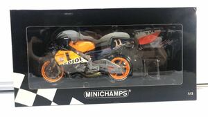 ミニチャンプス 1/12 Honda NSR500 Repsol YPF-Honda Tohru Ukawa 500cc GP 2001 宇川徹（122 016111）美中古品