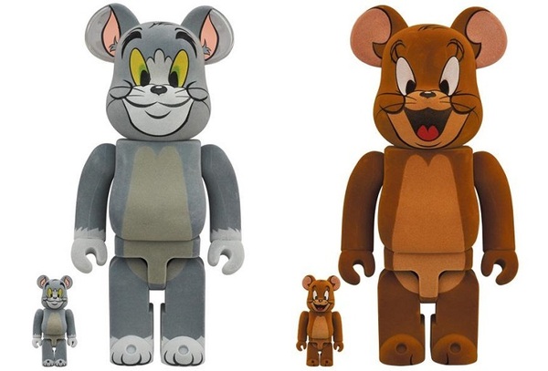 【送料無料・即決】 BE@RBRICK TOM & JERRY フロッキーVer. 100% & 400% 2種類セット ☆新品～未開封☆ MEDICOM TOY トム&ジェリー