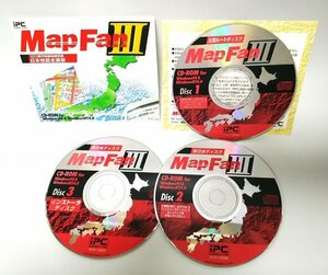 【同梱OK】 MapFan Ⅲ ■ デジタル地図ソフト ■ Windows ■ 日本地図 全国版 ■ 100都市詳細地図収録 ■ 1997年前後
