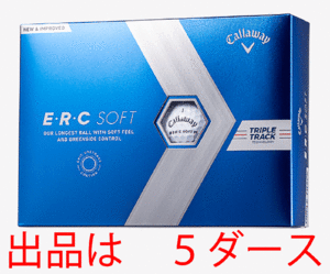 新品■2023.2■キャロウェイ■ERC SOFT■トリプルトラック■ホワイト■５ダース■ソフトな打球感で驚きの飛び■人気の飛距離性能が 進化