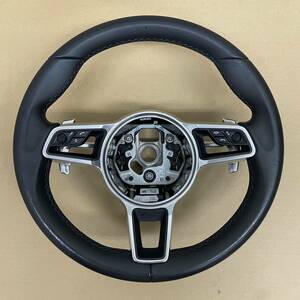  free shipping! beautiful goods! Porsche Macan 95B original steering gear steering wheel regular leather to coil 95B.959.256.E 308245710-AC 5386113 A2228