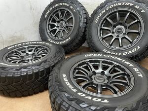 美品！バリ溝！ホワイトレター！JAOS TRIBE 17インチ 8J +20 PCD139.7 6H トーヨー 265/70R17 ランクル プラド サーフ FJクルーザー 4本