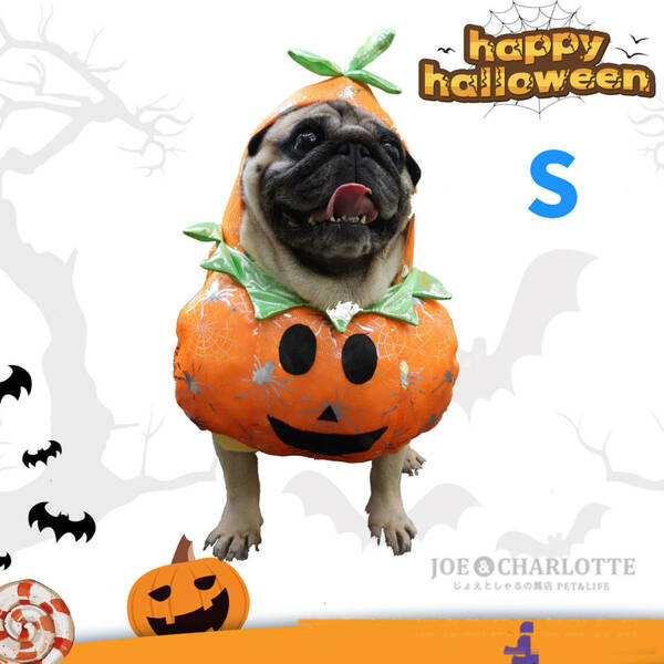 【S】ペット ハロウィン 犬 猫服 かぼちゃ仮装 犬 ドッグウェア コスプレ しゃる断捨離