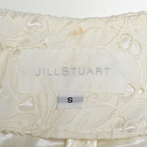 □352746 JILL STUART ジルスチュアート コート フォーマル ノーカラー レース サイズS コットン レディース ホワイト_画像8