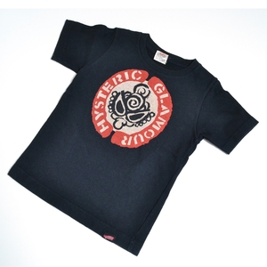 ◇406043 HYSTERIC MINI ヒステリックミニ ヒスミニ ○Tシャツ サイズ110 キッズ 子ども 日本製 ブラック プリント