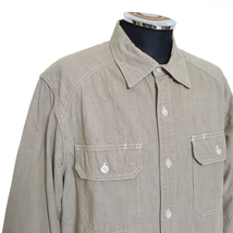 ●457926 WTAPS ダブルタップス ●シャンブレーワークシャツ SEAGULL SHIRT 172WVDT-SHM04 サイズS メンズ カーキ グリーン_画像5