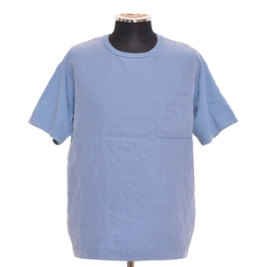 0467789 UNITED ARROWS United Arrows * rom and rear (before and after) switch T-shirt short sleeves size S men's blue 