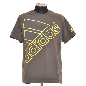 〇470647 adidas アディダス ○Tシャツ 半袖 プラクティスシャツ サイズM メンズ カーキ