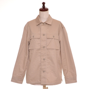 ■472194 Dessin デッサン ワールド ■長袖シャツ 洗えるコットンシャツジャケット F58-48002 サイズ2 レディース ベージュ