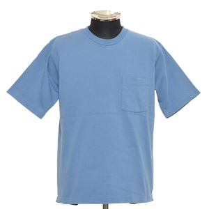 ●481203 UNITED ARROWS ユナイテッドアローズ ●ポケットTシャツ 半袖 ヘビーオンスコットン サイズS メンズ ブルー