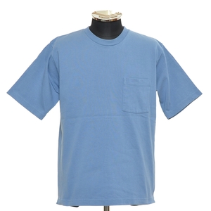 *481203 UNITED ARROWS United Arrows * pocket T-shirt short sleeves heavy ounce cotton size S men's blue 